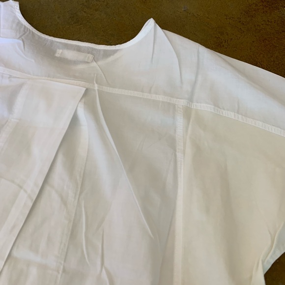 Madewell Cotton Top Tee Blouse Split Back Sz S M - Picture 10 of 12